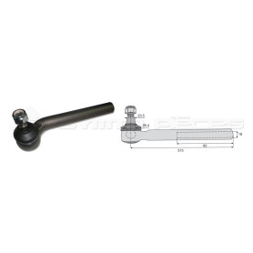 Tirant pour joint axial -- Base cône: 23.5 - Haut cône: 26.4 - Long. Rotule: 315  - Ref. 70234