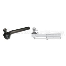 Tirant pour joint axial -- Base cône: 23.5 - Haut cône: 26.4 - Long. Rotule: 240  - Ref. 70308