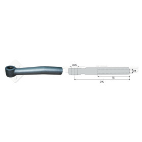 Tirant pour joint axial - Long. Rotule: 280  - Réf : DA24023 - Ref: ROT60168