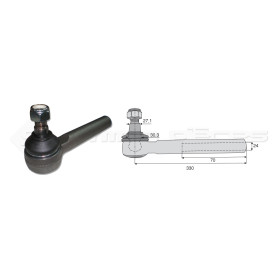 Tirant pour joint axial -- Base cône: 27.1 - Haut cône: 30.3 - Long. Rotule: 330 - Ref: ROT70195