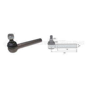 Tirant pour joint axial -- Base cône: 23.5 - Haut cône: 26.5 - Long. Rotule: 165