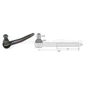 Tirant pour joint axial -- Base cône: 23.3 - Haut cône: 26.4