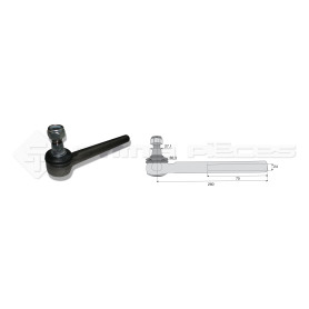 Tirant pour joint axial -- Base cône: 27.1 - Haut cône: 30.3 - Long. Rotule: 260