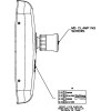 Rétroviseur -Largeur : 174 mm -Longueur : 282 mm -Largeur : 174 mm -Longueur : 282 mm -Réf : 7112020B