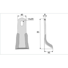 Couteau Y  - Agrimaster, Ferri, Howard, Zampini, Zanon - Ref: SYL187113