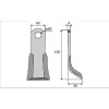 Couteau Y  - Sauerburger - Long. : 150mm - Diam du trou : 25.5mm - Ref: SYL206953