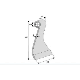 Fléau  - Kverneland, Maletti - Ref: SYL252073