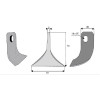Fléau SICMA Diam 14x25 Section 70x3 - Ref: SYL333026