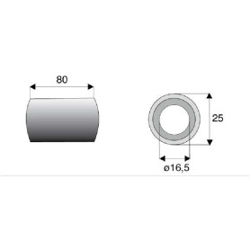 Bague / Entretoise LAGARDE Diam 16,5