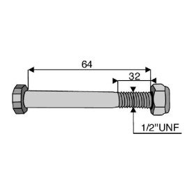 Boulon 1/2x65