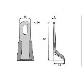 Couteau Y  - Votex - Ref: SYL63139