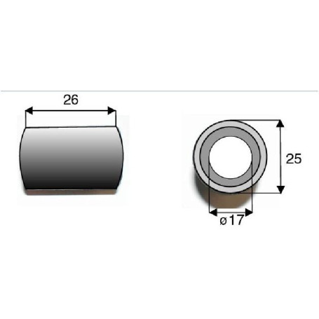 Bague / Entretoise Bomford Diam 17