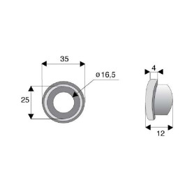 Bague / Entretoise Sovema Diam 16,5