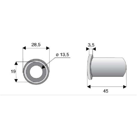 Bague / Entretoise BOMFORD Diam 13,5