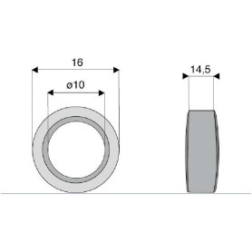 Bague / Entretoise / Rondelle  - Dragone - Ref: SYL6391DRG