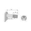 Boulon  - Humus - Long. : 115mm - Diamètre ext : 16 - Ref: SYL6391HUM