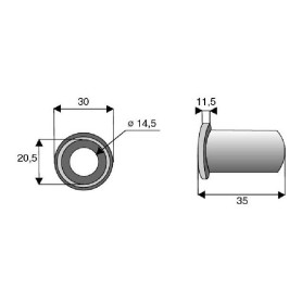 Bague / Entretoise  Diam 14,5