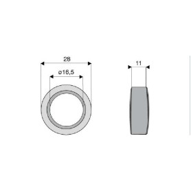 Bague / Entretoise / Rondelle  - Fischer - Ref: SYL6392FIS