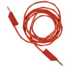 Câble 2 fiches 4mm rouge 2m - Ref: SML200RN