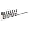 E032904 jeu de 8 douilles tournevis 6 pans sur rack 1/2'' - Ref: E032904