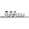 RSX.J6 jeux de douilles Torx® sur rack 1/4" "Radio"