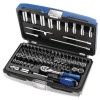 E030707 coffret de 73 douilles et accessoires 1/4'' - Ref: E030707