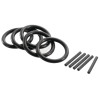 Lot de 5 joncs et bagues pour douilles impact 3/4"