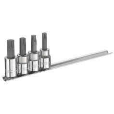 E031807 jeu de 4 douilles Torx® sur rack 3/8"