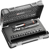 J.161-1P12 Coffret de clés à douilles 3/8, 12 pans, métrique - Ref: J1611P12