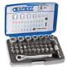 Coffret d'embouts et douilles 1/4'' - 39 pièces - Ref: E131705