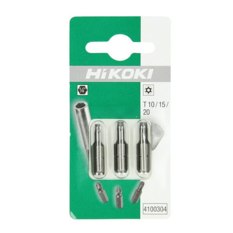 Embouts Torx 1/4" T10/T15/T20-25 mm