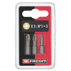 EP.1J3 kit de 3 embouts sous coque High Perf' pour vis Phillips® 1/4"