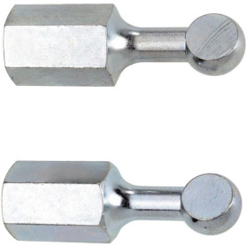 2 embouts extr.roult-diam.9mm
