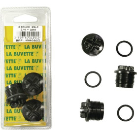 3 bouchons AG 3/4 '' - La Buvette - Ref : BU1090927