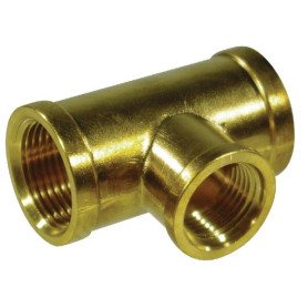 Raccord en T 3/4" - 1/2" - 3/4" en fonte