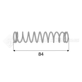 Ressort de crochet Walterscheid - L : 84mm