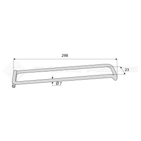 Ressort antirotation /3P gamme pro - L : 298mm - Marque: CBM - Ref: SYRA3PCNH2