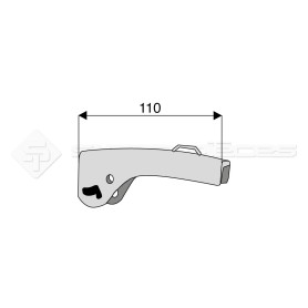 Levier de crochet sup. - L : 110mm - Ref: SYGSL2