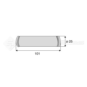 Axe d'articulation Walterscheid - L : 100mm - Marque: WALTERSCHEID