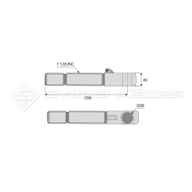 Tirant - L : 258mm