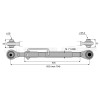 Barre de poussée mécanique - L : 622mm - Diam coté outil: 19 - Ref: SY3P658