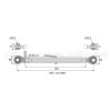 Barre de poussée mécanique - L : 640mm - Diam coté outil: 25.4 - Ref: SY3PRS2RS2520