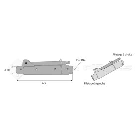 Tube de barre de poussée - Ref: SYM4P570