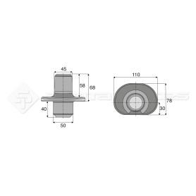 Pitonfix à souder - Alesage: B 50