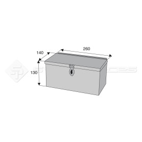 Boîte à outils métal - L : 260mm