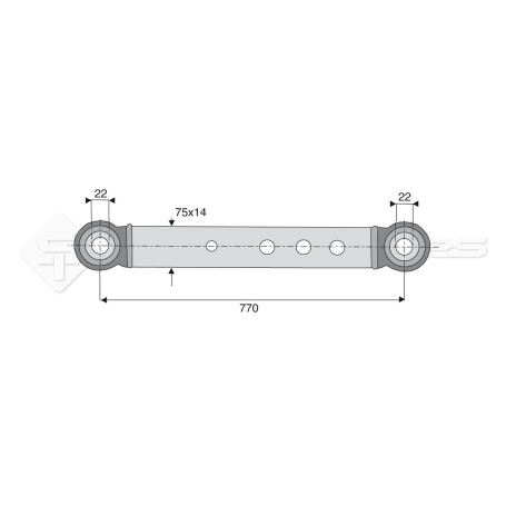 Bras de traction - L : 770mm