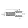 Embout fileté femelle - L : 178mm - Ref: SYSLAE2107