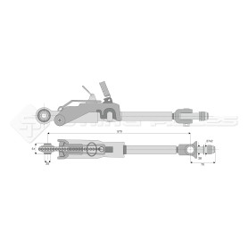 Stabilisateur automatique - L : 570mm - Marque: CNH - Ref: SYSLA2403C