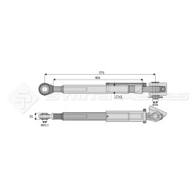 Stabilisateur rigide - Alesage: 22.1 - Marque: CLAAS