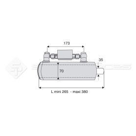 Suspente hydraulique - L : 265mm - Marque: ARGO